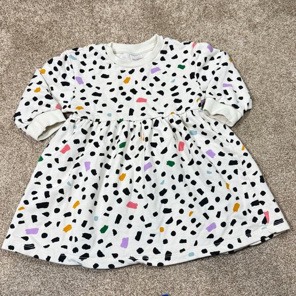 Hanna Andersson Other - Hanna Anderson Girls Dress 3T Sweater Soft Terry Fit Flare Crewneck Long sleeve